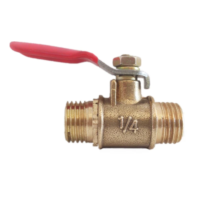 1pcs new brass ball valve 1/4" two external thread Water Oil Air Gas Fuel Line Shutoff
1pcs new brass ball valve 1/4" two external thread Water Oil Air Gas Fuel Line Shutoff