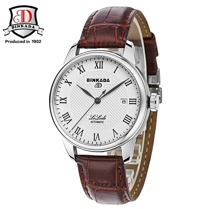 2019 BINKADA Watches Classic Mens AUTO Date Automatic Mechanical Watch Self-Winding Analog Skeleton Brown Leather Man Wristwatch
2019 BINKADA Watches Classic Mens AUTO Date Automatic Mechanical Watch Self-Winding Analog Skeleton Brown Leather Man Wristwatch