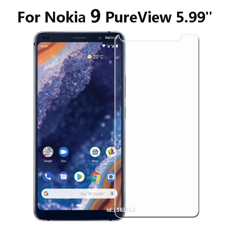 

For Nokia 9 PureView Tempered Glass 9H High Quality Protective Film Explosion-proof Screen Protector Phone For Nokia 9 PureView