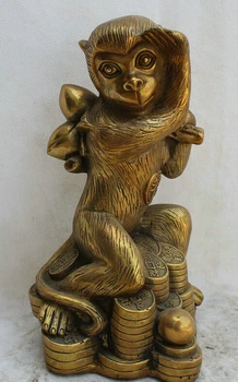 fast shipping USPS to USA S1920 9" Chinese Brass Wealth Peach Fengshui Zodiac Year Monkey sculpture Statue
fast shipping USPS to USA S1920 9" Chinese Brass Wealth Peach Fengshui Zodiac Year Monkey sculpture Statue