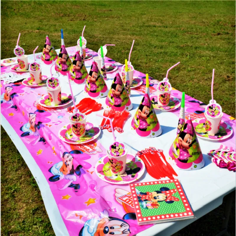 Disney minnie mouse Kids Birthday Party Decoration Set Theme Party Supplies Family Party Baby Shower table cloth Party Supplies
Disney minnie mouse Kids Birthday Party Decoration Set Theme Party Supplies Family Party Baby Shower table cloth Party Supplies