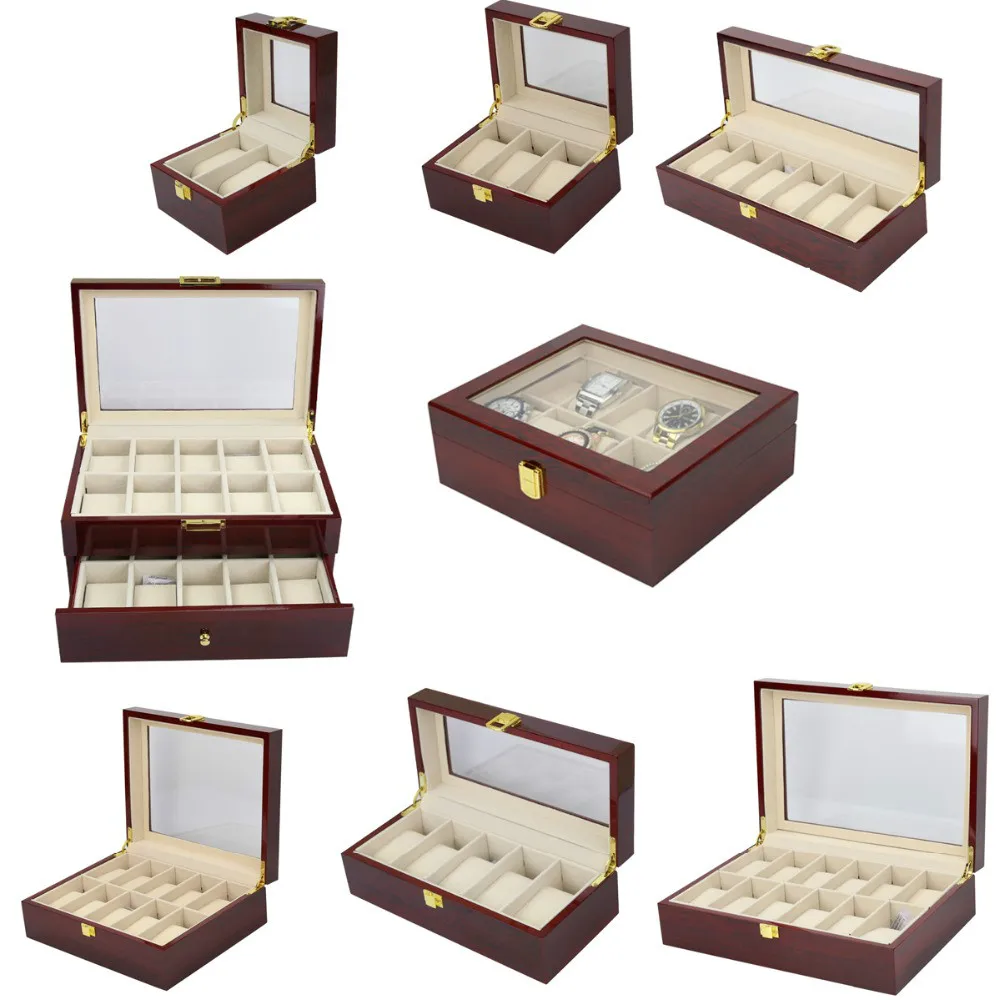 Luxury Wood Storag Boxes Display 2/3/5/6/10/12/20 Watches Boxes Display Watch Box Jewelry Case Organizer Holder Promotion Boxes
Luxury Wood Storag Boxes Display 2/3/5/6/10/12/20 Watches Boxes Display Watch Box Jewelry Case Organizer Holder Promotion Boxes