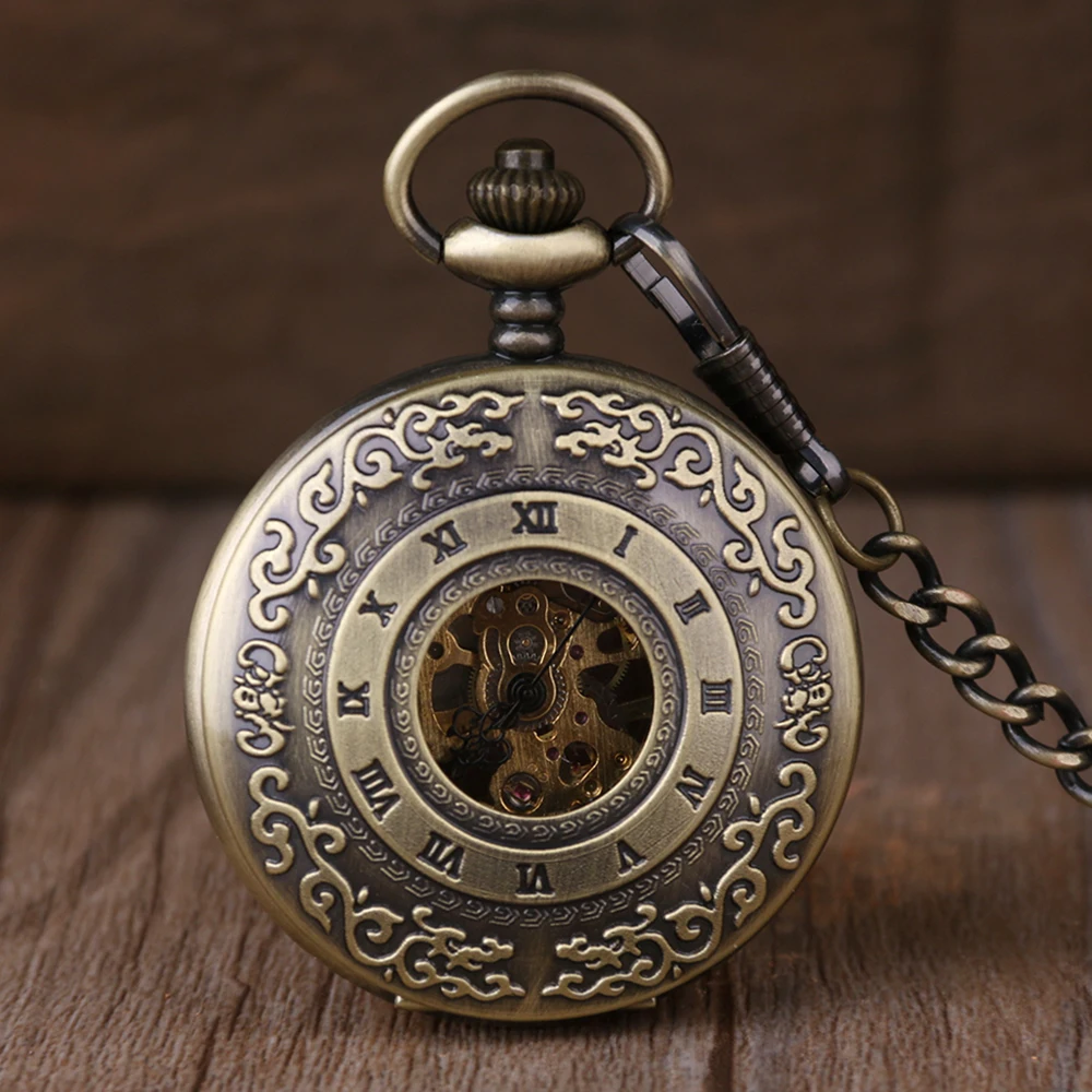 Antique Moire Design Hollow Manual Mechanical Pocket Watch Vintage Steampunk Necklace Pendant Accessories Clock Men's Gift
Antique Moire Design Hollow Manual Mechanical Pocket Watch Vintage Steampunk Necklace Pendant Accessories Clock Men's Gift