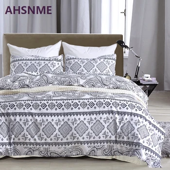 AHSNME Very Comfortable Fabric and Black and White Simple Geometric Pattern Bedding Set American Size Quilt Cover Home Textiles
AHSNME Very Comfortable Fabric and Black and White Simple Geometric Pattern Bedding Set American Size Quilt Cover Home Textiles