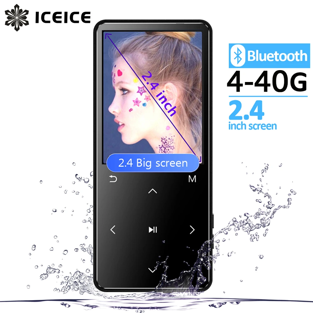 ICEICE MP3 MP4 Player Bluetooth with Earphone touch screen 8GB 40GB E-book reading FM Radio Video MP 4 MP-4 4GB 8GB 32GB Walkman
ICEICE MP3 MP4 Player Bluetooth with Earphone touch screen 8GB 40GB E-book reading FM Radio Video MP 4 MP-4 4GB 8GB 32GB Walkman