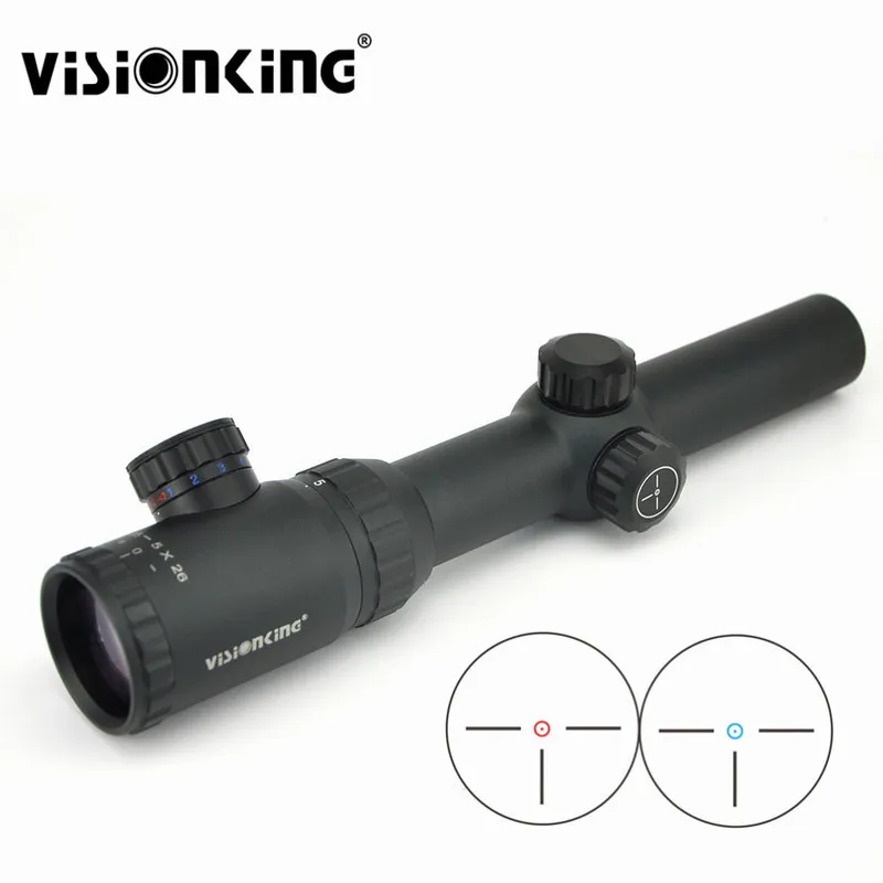 Visionking 1.25-5x26 Optics Rifle Scope Three Pin Riflescope Precision Sniper Target Shooting W/D 11mm Dovetail Rail Mounts
Visionking 1.25-5x26 Optics Rifle Scope Three Pin Riflescope Precision Sniper Target Shooting W/D 11mm Dovetail Rail Mounts