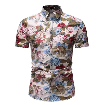 2019 Mens Beach Hawaiian Shirt Smart Casual Men's Summer Business Floral Printing Short-sleeved Shirt Blouse Camisa Masculina
2019 Mens Beach Hawaiian Shirt Smart Casual Men's Summer Business Floral Printing Short-sleeved Shirt Blouse Camisa Masculina