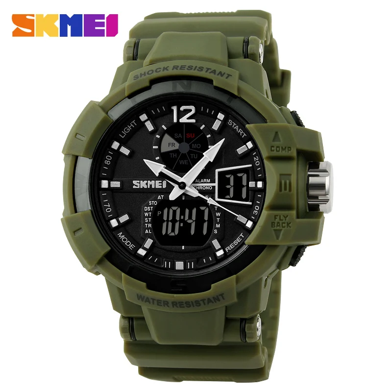 SKMEI Sports Watch Men Outdoor LED Digital Quartz Multifunction Waterproof Men's Military Wristwatches Relogio reloj hombre
SKMEI Sports Watch Men Outdoor LED Digital Quartz Multifunction Waterproof Men's Military Wristwatches Relogio reloj hombre