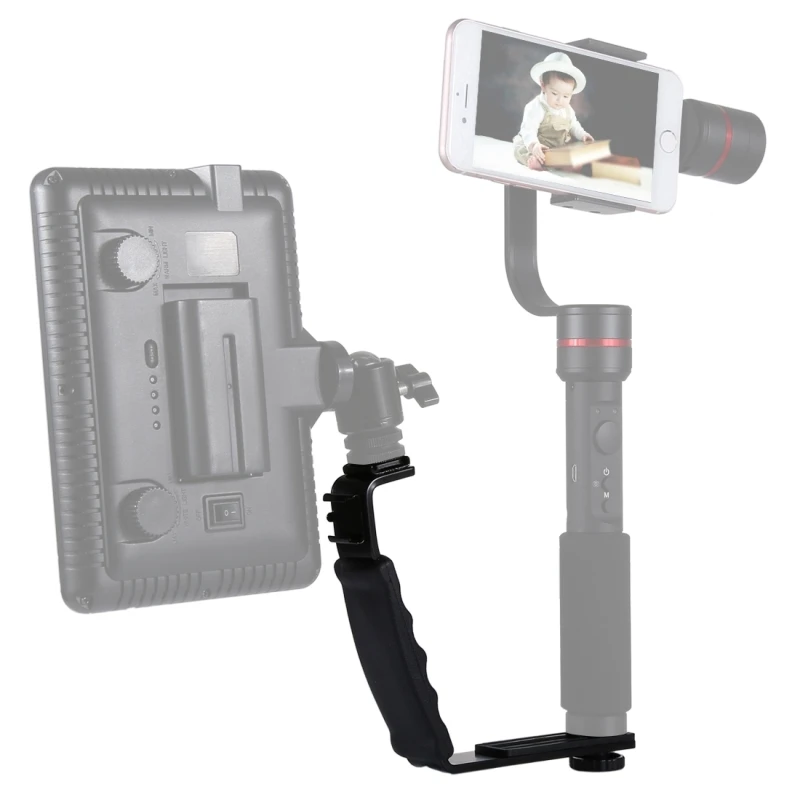 l shape bracket for mounting Handheld Grip Holder Dual Side Hot Shoe Mounts for Video Light Flash L-Shape Brackets DSLR Camera
l shape bracket for mounting Handheld Grip Holder Dual Side Hot Shoe Mounts for Video Light Flash L-Shape Brackets DSLR Camera