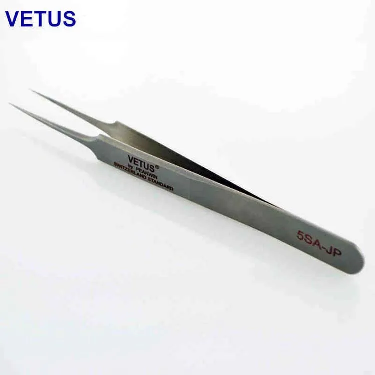VETUS 5SA-JP Hyperfine High-Precision Non-Magnetic Anti-Acid Super hard Tweezers For Mobile Phone Tablet Watch Repair Forceps
VETUS 5SA-JP Hyperfine High-Precision Non-Magnetic Anti-Acid Super hard Tweezers For Mobile Phone Tablet Watch Repair Forceps