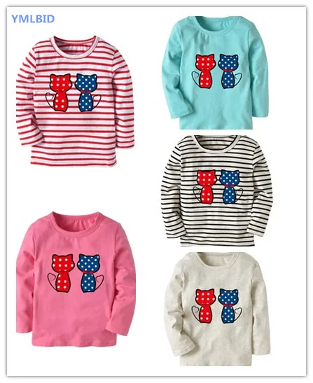 YMLBID Baby Boys Girls T Shirt Kids Cotton Cat Printed Tees for Girls Children Cartoon Long Sleeve Blouse Girls boys Tops 2-7Y
YMLBID Baby Boys Girls T Shirt Kids Cotton Cat Printed Tees for Girls Children Cartoon Long Sleeve Blouse Girls boys Tops 2-7Y