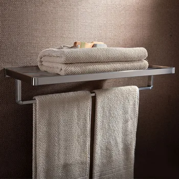 Wall mounted Bathroom Brushed Nickel stainless steel shelf Double-deck Towel rack holder Bathroom accessories
Wall mounted Bathroom Brushed Nickel stainless steel shelf Double-deck Towel rack holder Bathroom accessories