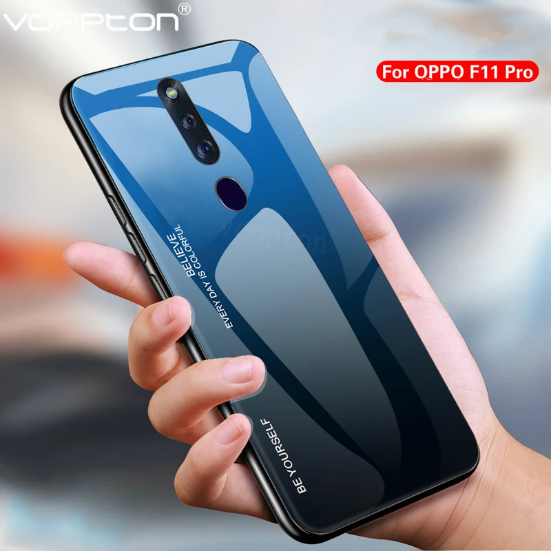 ForFor OPPO F11 Pro Phone Case Gradient Tempered Glass Hard Case Soft TPU Silicone Frame Hard Glass Back Cover for F11 Pro
ForFor OPPO F11 Pro Phone Case Gradient Tempered Glass Hard Case Soft TPU Silicone Frame Hard Glass Back Cover for F11 Pro
