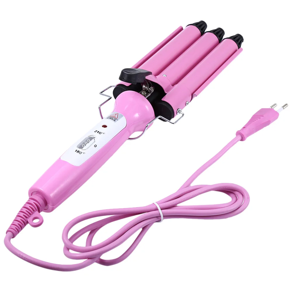 Gustala Electronic Hair Curling Irons Curler Straighteners Temperature Control Corrugated Crimper 3 Barrel Clamp Wave Curler 
Gustala Electronic Hair Curling Irons Curler Straighteners Temperature Control Corrugated Crimper 3 Barrel Clamp Wave Curler