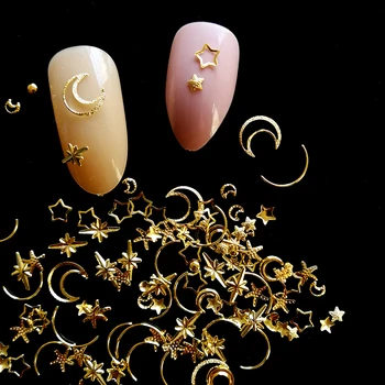 WAKEFULNESS Gold Mixed Copper Nail Rivets Ocean Star Moon Metal Punk Style Nails Studs Aolly Manicure 3D Nail Art Decorations
WAKEFULNESS Gold Mixed Copper Nail Rivets Ocean Star Moon Metal Punk Style Nails Studs Aolly Manicure 3D Nail Art Decorations