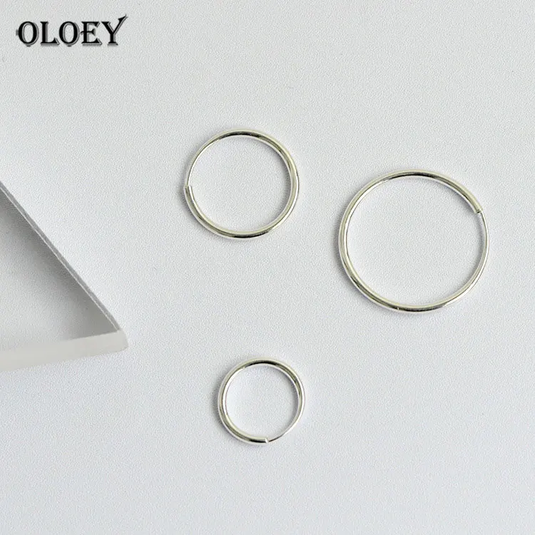 OLOEY Simple Round Circle Hoop Earrings for Women CHIC Style Real S925 Sterling Silver Earring Brinco Fine Jewelry Gifts YME126
OLOEY Simple Round Circle Hoop Earrings for Women CHIC Style Real S925 Sterling Silver Earring Brinco Fine Jewelry Gifts YME126