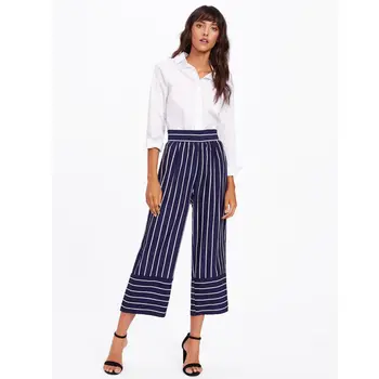 Fashion New Women Fashion High Waist Wide Leg Pants Stripe Bell-bottom 2019 Autumn Women Streetwear Casual Loose Trousers
Fashion New Women Fashion High Waist Wide Leg Pants Stripe Bell-bottom 2019 Autumn Women Streetwear Casual Loose Trousers