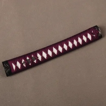 Excellent and Nice Japanese Sword Katana Handle Tsuka with Purple Silk Ito & Imitated White Rayskin & Alloy Fuchi Kashira
Excellent and Nice Japanese Sword Katana Handle Tsuka with Purple Silk Ito & Imitated White Rayskin & Alloy Fuchi Kashira