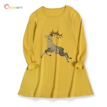 OBSHIPT Moose Girls Dress Spring Autumn Cartoon Deer Girls Clothing Christmas Costumes Children Dress Brand Kids Clothes
OBSHIPT Moose Girls Dress Spring Autumn Cartoon Deer Girls Clothing Christmas Costumes Children Dress Brand Kids Clothes