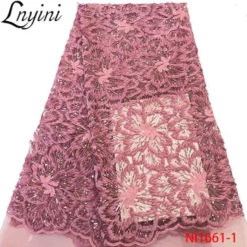 Latest Pink French Cord Lace Fabric with Sequins High Quality Sequins Lace Fabrics African Lace Fabric for Party Wedding NI1661
Latest Pink French Cord Lace Fabric with Sequins High Quality Sequins Lace Fabrics African Lace Fabric for Party Wedding NI1661