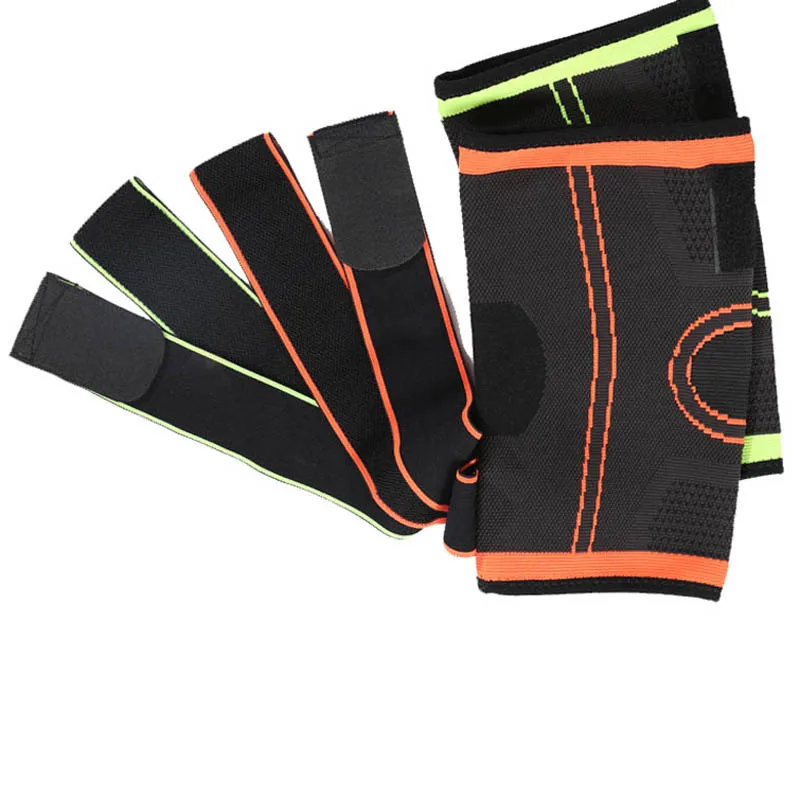 3D weaving Knee brace support professional protective Straps Pressurized sport knee pad for basketball tennis hiking cycling 3D weaving Knee brace support professional protective Straps Pressurized sport knee pad for basketball tennis hiking cycling