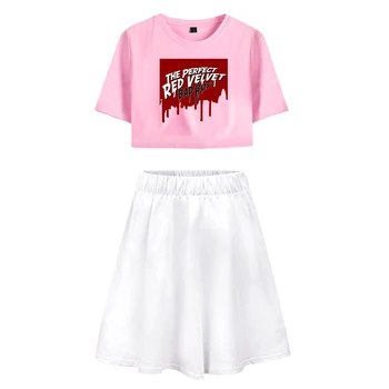 Red velvet spring and summer women's cotton skirt suit letter printing casual loose short-sleeved shirt mini skirt suit cute
Red velvet spring and summer women's cotton skirt suit letter printing casual loose short-sleeved shirt mini skirt suit cute