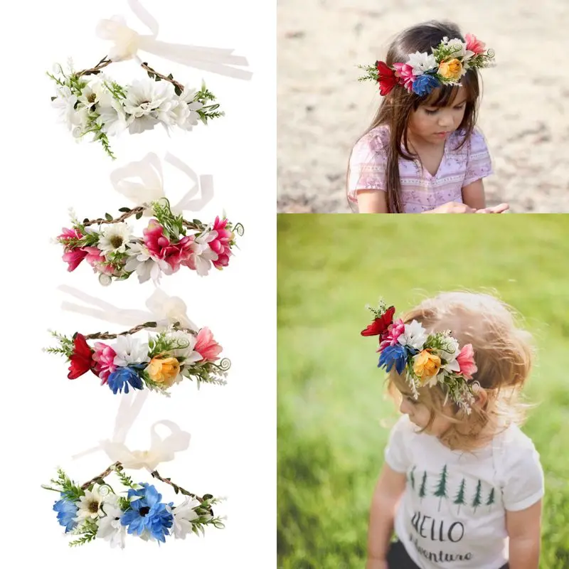 New Girls Flower Crown Headband for Wedding Party Hair Band Accessories Princess Tiara Kids Headwear Photography Accessory
New Girls Flower Crown Headband for Wedding Party Hair Band Accessories Princess Tiara Kids Headwear Photography Accessory