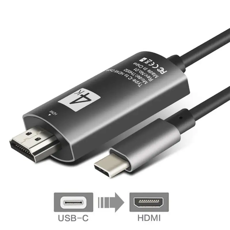 2019 New USB-C Support 4K 30Hz 2M USB 3.1 Type C Type-c male To HDMI male HD adapter connecting Cable Type-C To HDMI Cable
2019 New USB-C Support 4K 30Hz 2M USB 3.1 Type C Type-c male To HDMI male HD adapter connecting Cable Type-C To HDMI Cable