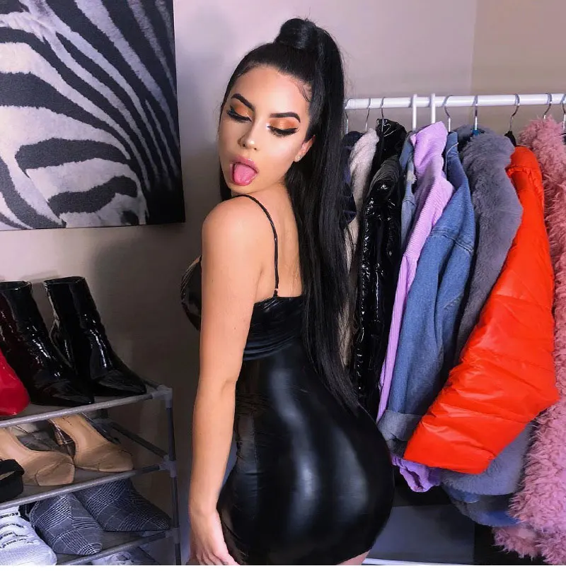 V Neck Low Cut Out Elastic Slim Backless Ladies Sexy Bodycon Dress Club Party Vestido Straps Summer Dress For Women 8