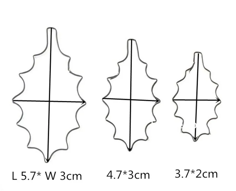 holly leaf cake cutting set 11 j