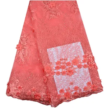 High Quality Tulle Lace 2019 Latest African Lace Fabric Applique African French Wedding Lace Fabric For 5 Yards 1255
High Quality Tulle Lace 2019 Latest African Lace Fabric Applique African French Wedding Lace Fabric For 5 Yards 1255