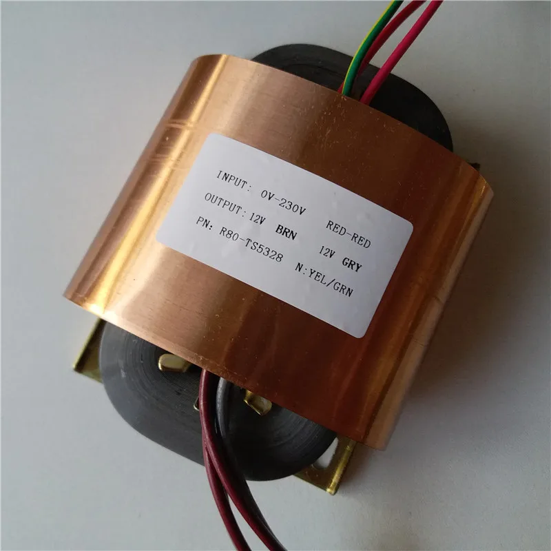 12V 4.16A 12V 4.16A R Core Transformer 100VA R80 custom transformer 230V input with copper shield output for Power amplifier
12V 4.16A 12V 4.16A R Core Transformer 100VA R80 custom transformer 230V input with copper shield output for Power amplifier