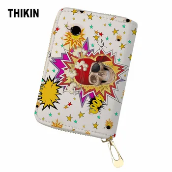 THIKIN Passport ID Card Holder 3D Explosive Personalized Skull Funny Lots of little Skulls Printed Business Card Slim Wallet
THIKIN Passport ID Card Holder 3D Explosive Personalized Skull Funny Lots of little Skulls Printed Business Card Slim Wallet
