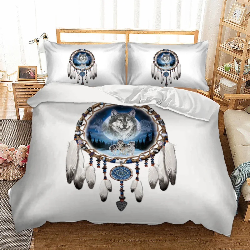 3D Digital Printing Vintage Bohemia Dream Catcher Night wolf King Wolves Snow Mountain Bedding Set white double Queen king size
3D Digital Printing Vintage Bohemia Dream Catcher Night wolf King Wolves Snow Mountain Bedding Set white double Queen king size