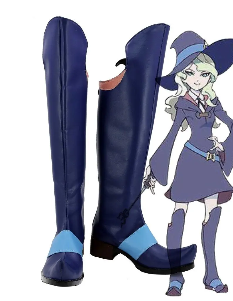 

Diana Cavendish Shoes Cosplay Little Witch Academia Diana Cavendish Cosplay Boots Blue Shoes Custom Made Any Size