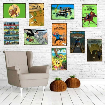 Tintin Cartoon Movie Tin Sign Metal Plate Iron Painting Kids Room Wall Bar Home Art Craft Decor 30X20CM DU-1249
Tintin Cartoon Movie Tin Sign Metal Plate Iron Painting Kids Room Wall Bar Home Art Craft Decor 30X20CM DU-1249