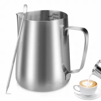 600ml/350ml/100ml Stainless Steel Milk/Coffee/Cappuccino/Latte Art Frothing Pitcher Barista Milk Jug Cup & Decorating Art Pen
600ml/350ml/100ml Stainless Steel Milk/Coffee/Cappuccino/Latte Art Frothing Pitcher Barista Milk Jug Cup & Decorating Art Pen
