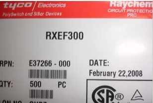 RXEF300 60V 72V resettable fuse Raychem Raychem Tyco Tyco PPTC 3A