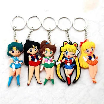 Anime Sailor Moon Action Figure Cartoon Mercury Mars Jupiter Venus PVC 2-sides KeyChain Kawaii Pendants necklace Toy doll gift
Anime Sailor Moon Action Figure Cartoon Mercury Mars Jupiter Venus PVC 2-sides KeyChain Kawaii Pendants necklace Toy doll gift