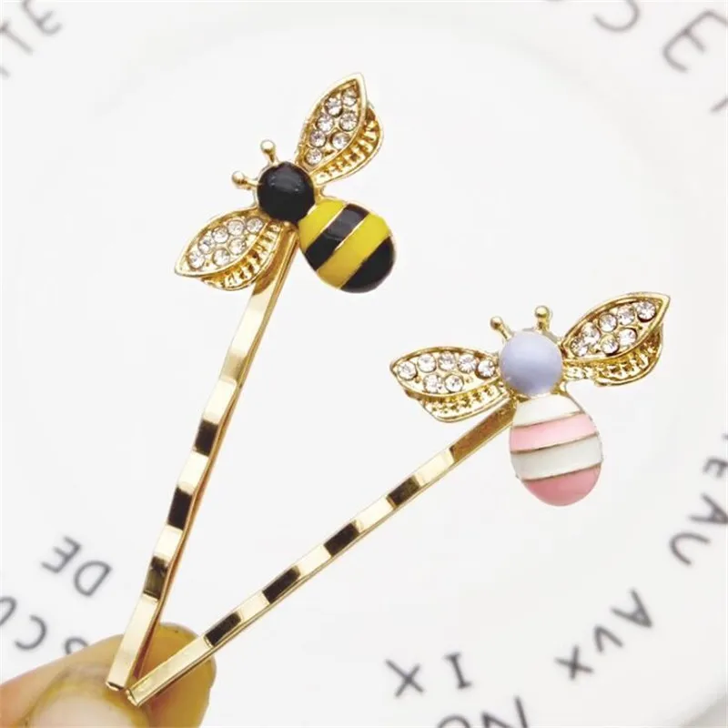 New Colorful Girls Barrettes Flying Bee Hair Clip Pins Cute Pink Black Hair Jewelry Rhinestone Hair Accessories Hairpins
New Colorful Girls Barrettes Flying Bee Hair Clip Pins Cute Pink Black Hair Jewelry Rhinestone Hair Accessories Hairpins