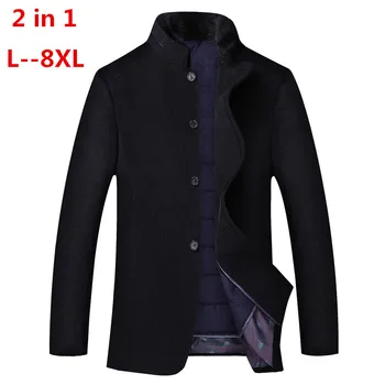 8XL 6XL 2 in 1 Winter Men Casual Wool Trench Coat Fashion Business Long Thicken Slim Overcoat Jacket Male Peacoat Brand Clothes
8XL 6XL 2 in 1 Winter Men Casual Wool Trench Coat Fashion Business Long Thicken Slim Overcoat Jacket Male Peacoat Brand Clothes