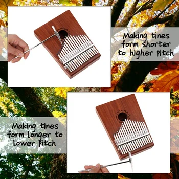Kalimba Thumb Piano 17 Keys With Mahogany Wooden With Bag, Hammer And Music Book, Perfect For Music Lover, Beginners, Children
Kalimba Thumb Piano 17 Keys With Mahogany Wooden With Bag, Hammer And Music Book, Perfect For Music Lover, Beginners, Children