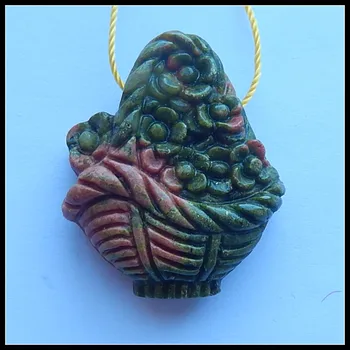 Wholesale gemstone,Carved Unakite Jasper Flower Pendant Bead,Jewelry accessories, 13x26x11mm,13.4g
Wholesale gemstone,Carved Unakite Jasper Flower Pendant Bead,Jewelry accessories, 13x26x11mm,13.4g