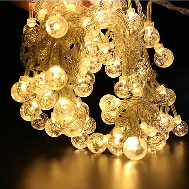 3M 20LED 6M 40LED Bubble Ball String Lights Christmas Fairy Garlands Outdoor Battery Flash For Holiday Xmas Party Garden Decor
3M 20LED 6M 40LED Bubble Ball String Lights Christmas Fairy Garlands Outdoor Battery Flash For Holiday Xmas Party Garden Decor