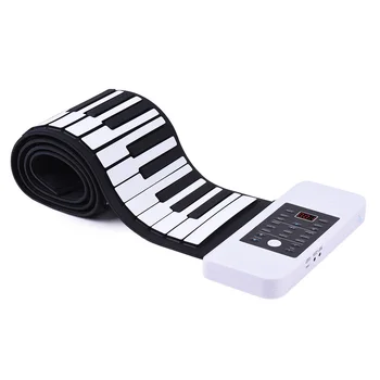 88 Keys Portable Silicon Hand Roll Up Piano Electronic USB Keyboard Built-in Li-ion Battery and Loud Speaker with One Pedal
88 Keys Portable Silicon Hand Roll Up Piano Electronic USB Keyboard Built-in Li-ion Battery and Loud Speaker with One Pedal