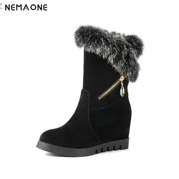NEMAONE women snow boots black red yellow ankle boots woman height increasing winter warm ladies shoes large size 42 43
NEMAONE women snow boots black red yellow ankle boots woman height increasing winter warm ladies shoes large size 42 43