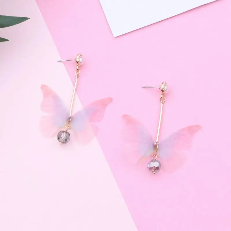 2018 New Summer Trendy Yarn Butterfly Drop Earrings For Women Fashion Jewelry Crystal Beads Dangle Pendientes Brinco
2018 New Summer Trendy Yarn Butterfly Drop Earrings For Women Fashion Jewelry Crystal Beads Dangle Pendientes Brinco