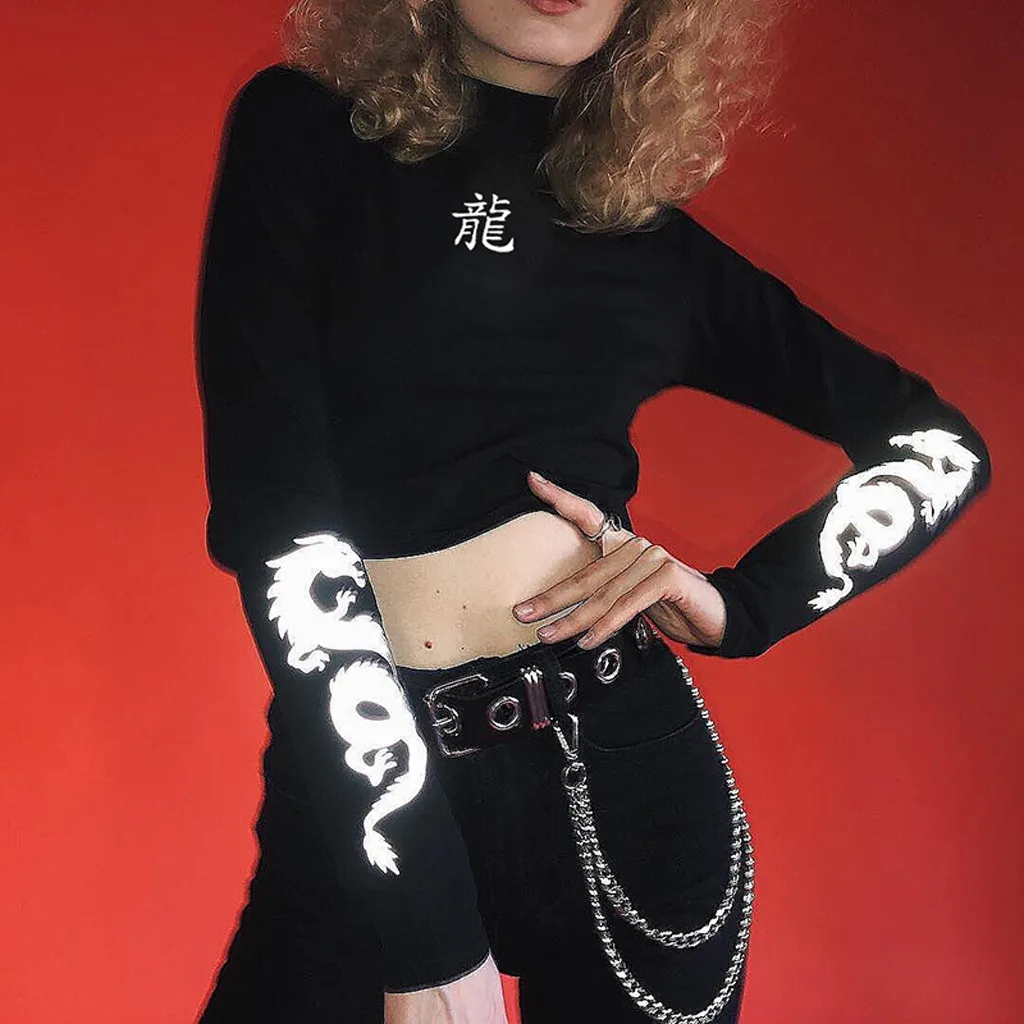 Women Causal Gothic Punkt Turtleneck Print Full Sleeve Loose Sweatshir Blouse Female Fashion Clothings
Women Causal Gothic Punkt Turtleneck Print Full Sleeve Loose Sweatshir Blouse Female Fashion Clothings