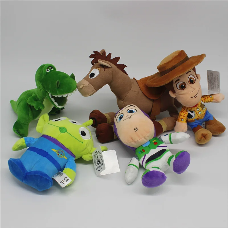 5piece Original 2019 Toy Story 4 woody Buzz Lightyear Bullseye Alien Rex dinosaur Stuffed Super Soft Toys Children Brinquedos
5piece Original 2019 Toy Story 4 woody Buzz Lightyear Bullseye Alien Rex dinosaur Stuffed Super Soft Toys Children Brinquedos