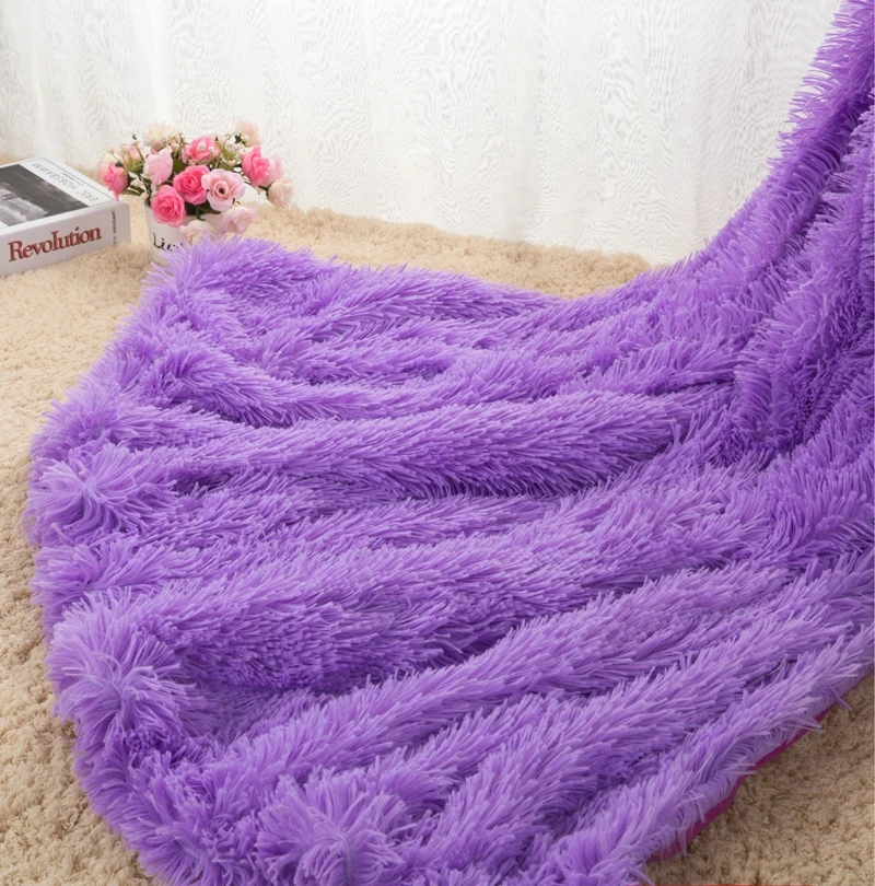 Super Soft Long Shaggy Fuzzy Fur Faux Fur Warm Elegant Cozy With Fluffy